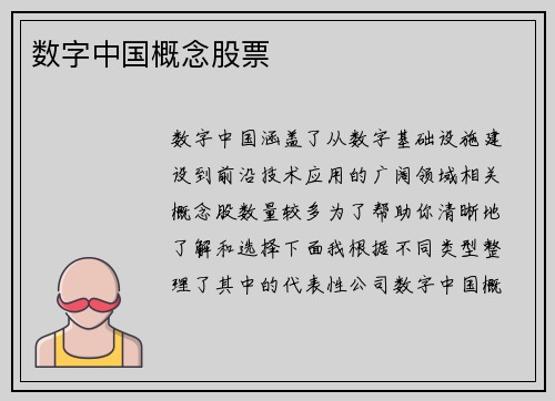 数字中国概念股票